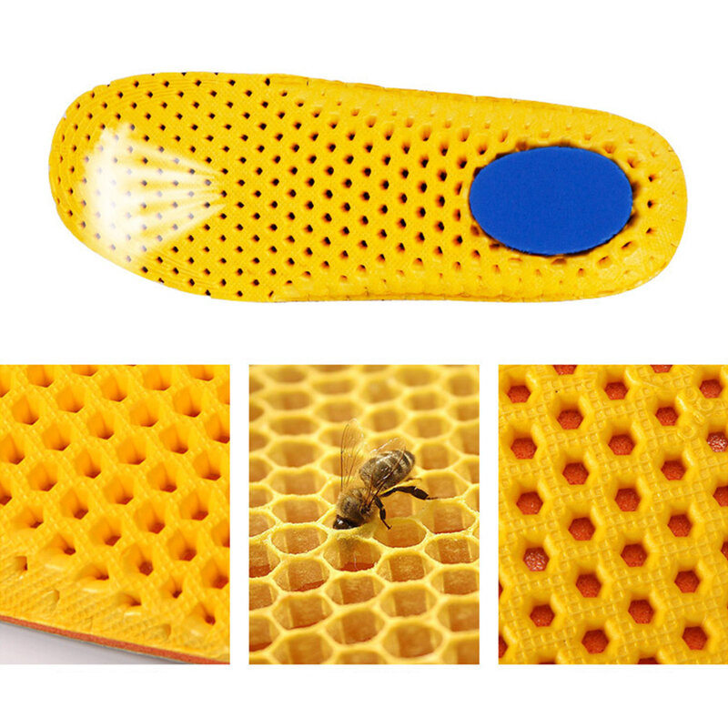 Summer Cushion Insoles Male Female Anti-slip Summer Wicking Flat Foot Sports Leather Running Stretch Deodorization Breathable