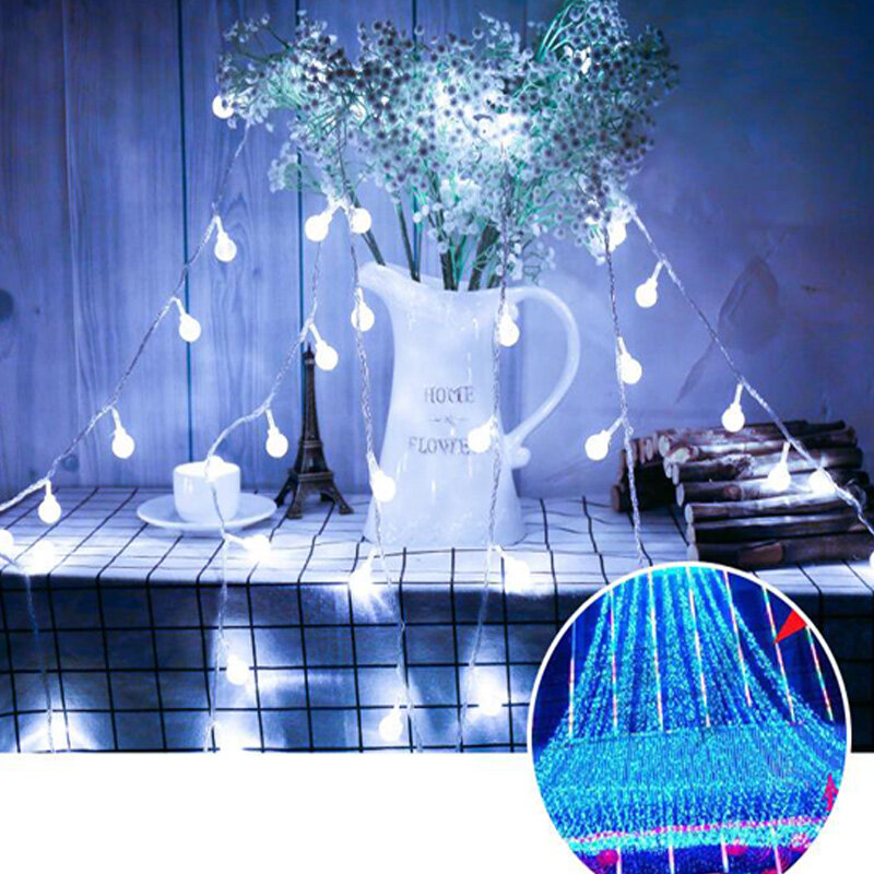 LED كرة فقاعات سلسلة مصباح 40/50led جارلاند بطارية تعمل بالطاقة سلسلة أضواء الجنية أضواء لعيد الميلاد عيد الحب لتقوم بها بنفسك الديكور