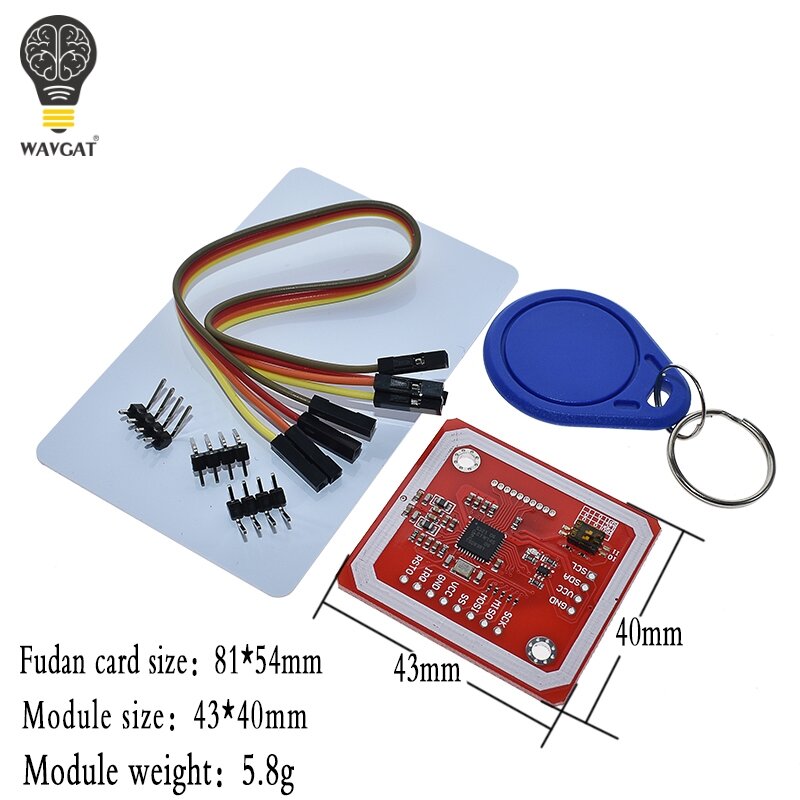 1Set PN532 NFC RFID Wireless Module V3 User Kits Reader Writer Mode IC S50 Card PCB Attenna I2C IIC SPI HSU For Arduino WAVGAT