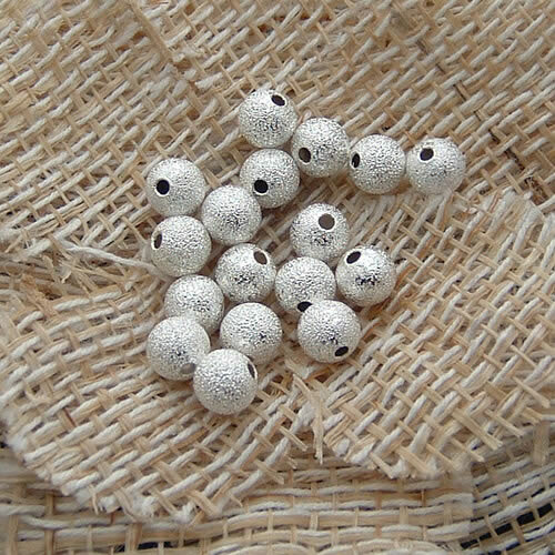 100PCS 4MM 6MM 8MM 10MM Silver Color and Gold Color Brass Metal Round Beads Matte beads Handmade Jewelry Findings Accessories