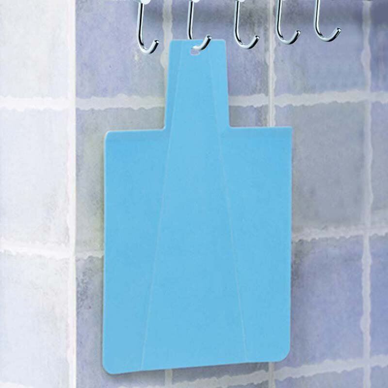 Novos blocos de cortar placa de cozinha portátil flexível acampamento cozinhar esteira antiderrapante pá-em forma de plástico dobrável placas de corte