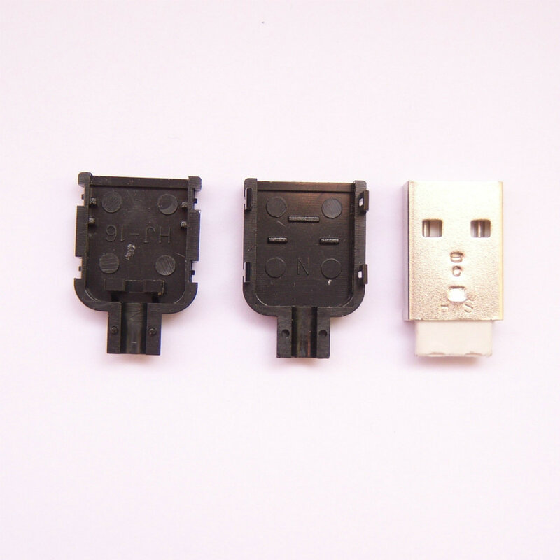 Conector USB de 50 piezas, enchufe macho tipo A de 4 pines con cubierta de plástico pequeña U22, Envío Gratis