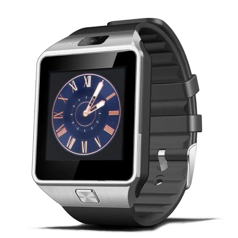 Inteligentny zegarek Reloj inteligentny Sport złoty inteligentny zegarek DZ09 wsparcie TF SIM aparat dla kobiety mężczyźni Unisex zegar dla telefonu z systemem Android