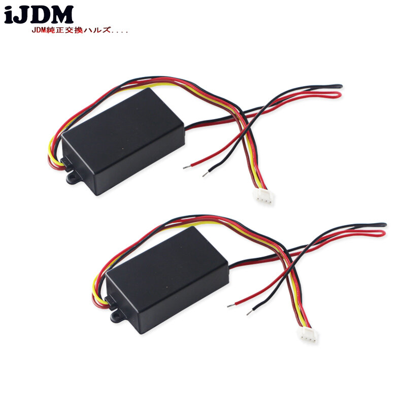 IJDM (2) 3-Passo Sequencial Dynamic Chase Flash Módulo Caixas Para Carro Ford Mustang taillamp Dianteiro ou Traseiro Turn Signal Light