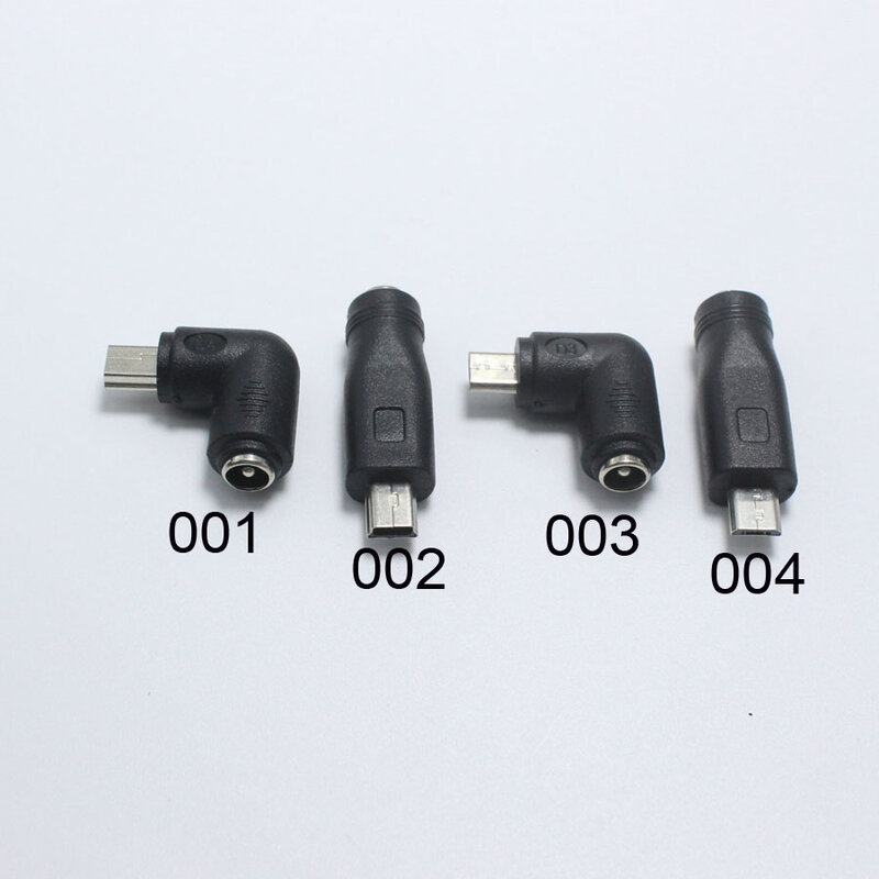 EClyxun 1 шт., 5,5x2,1 мм разъем типа «мама» для Mini / Micro USB Male, 5-контактный разъем постоянного тока, 90/180 градусов разъем адаптера для V8 Android
