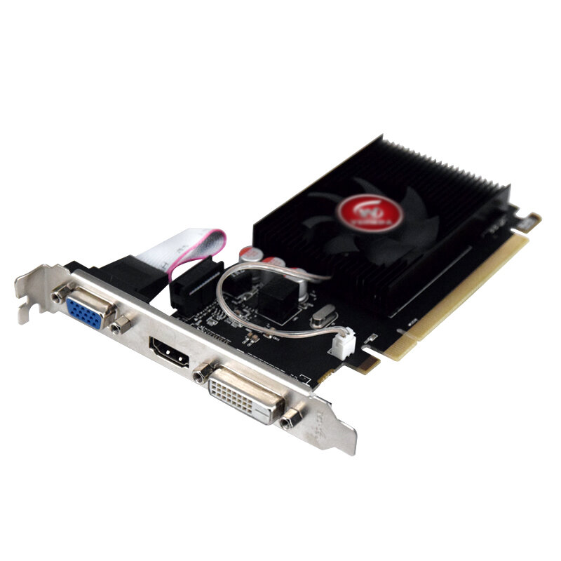 Kartu Grafis GPU Veineda HD6450 2GB DDR3 Kartu Video Grafis PCI Express untuk Kartu Refurbish Permainan ATI Radeon