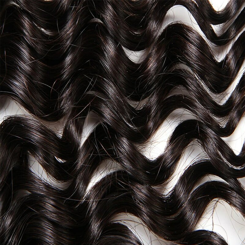 Sleek Pre-Colored Brazilian Deep Wave Human Hair Braiding Bulk No Weft 10 To 30 Inch Remy Bulk Human Hair Free Shipping