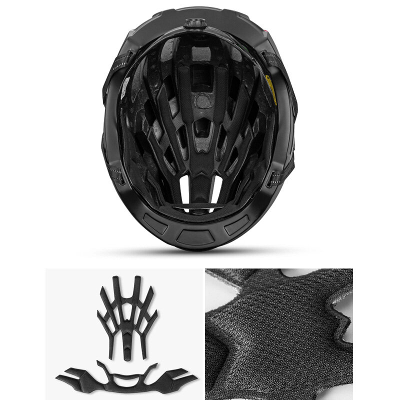 ROCKBROS 3 in 1 Cycling Helmet EPS Reflective Bike Helmet MTB Road Bicycle Men's Safety Light Helmet Integrally-Molded Pneumatic