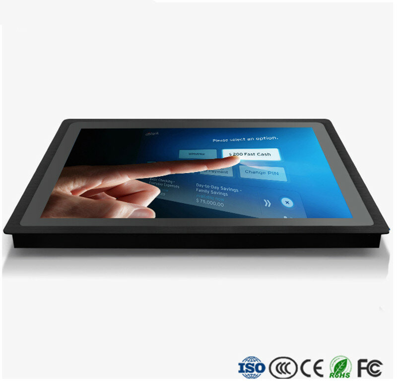 AOTESIER 1920*1080 21.5 Inch Industrial Embedded Touch Screen Open Frame Monitor Panel PC All in one Computer Tablet PC MINI PC