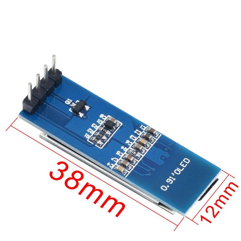 TZT modul OLED 0.91 inci 0.91 "OLED biru putih 128X32 modul peraga LED LCD OLED 0.91" berkomunikasi IIC