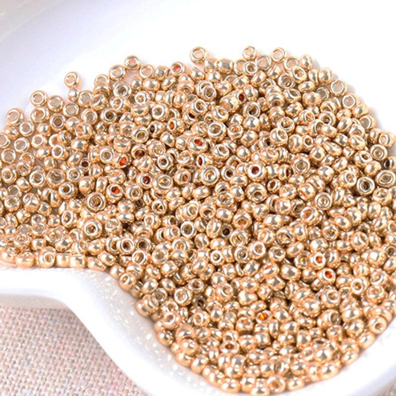 Gold and Silver Color 2mm 3mm 4mm Crystal Glass Spacer beads, Czech Seed Beads For Jewelry Handmade DIY BLUV02X