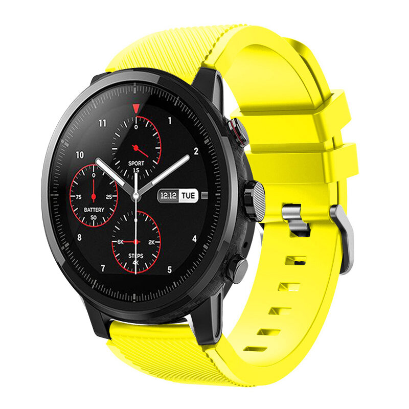 Bracelet en Silicone 22mm, pour Samsung Galaxy Watch 46mm/Gear S3 Frontier/Huawei Watch GT GT2 46mm/Huami Amazfit GTR 3 47mm