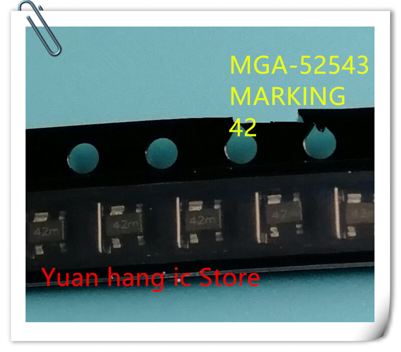 5 uds 100% nueva y original MGA-52543-TR1G MGA-52543 MGA52543 marcado 42 SOT-343 IC