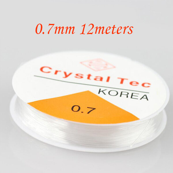 Crystal elastyczna linia fish silk 0.6-1mm frezowanie linii przewód nici Stretch dla naszyjnik akcesoria do bransoletki DIY tworzenia biżuterii