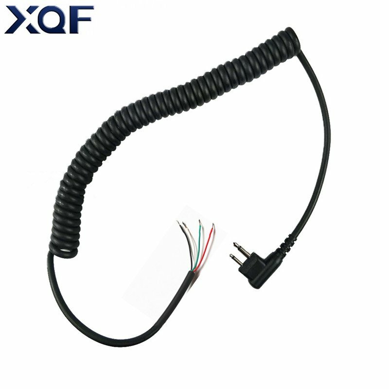 DIY 4wire Microphone Cable Replacement 2pins for Motorola GP68, GP88, GP88S CP150, CP200 XTN446 CT150, CT250 Radio