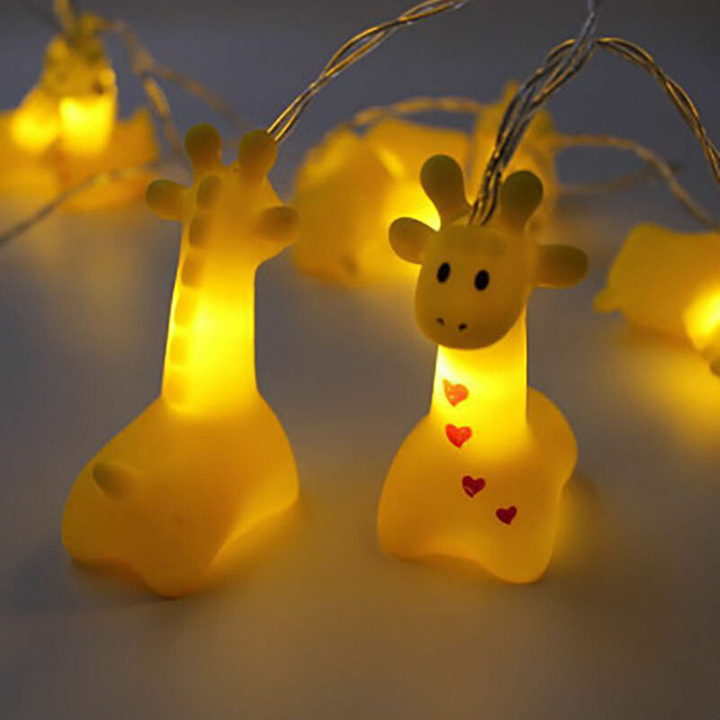 10LED Christmas LED String Light giraffa luci a batteria luci notturne Halloween per le luci della decorazione della casa della camera da letto del bambino