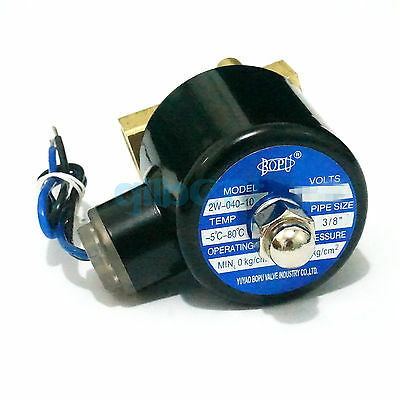 3/8 "1/2" BSP N/C/12-380V 2 interruptor magnético de la válvula de solenoide de aire Gas agua petróleo