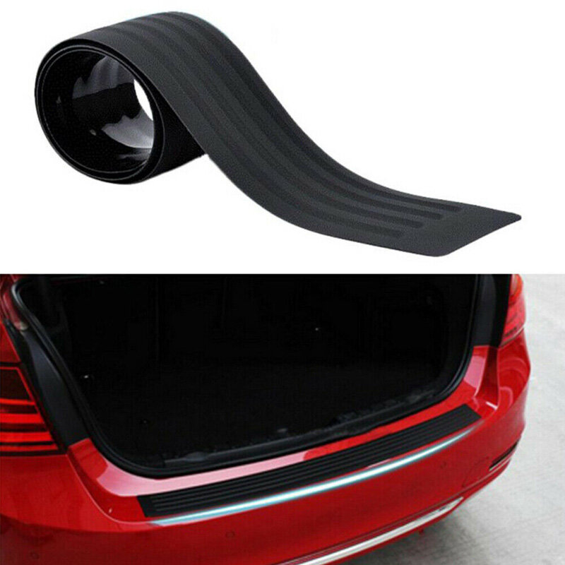 Car SUV Rear Bumper Sill/Protector Plate Rubber Cover Guard Pad Moulding Trim Sticker Car-Styling Anti-collision Rubber Strip