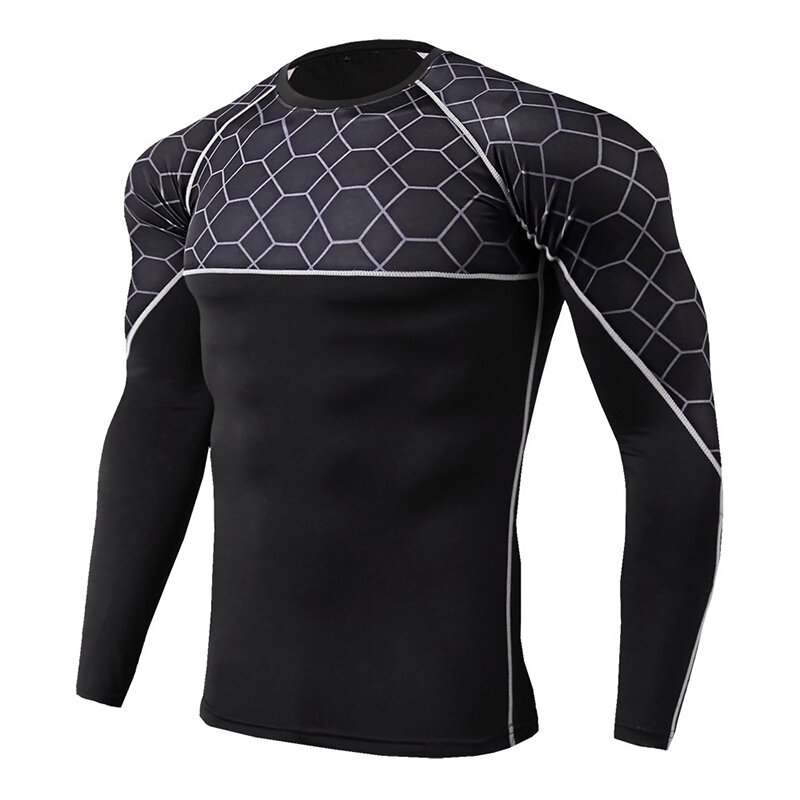 Ropa Interior térmica para Hombre, Camiseta deportiva ajustada, Ropa Interior de secado rápido