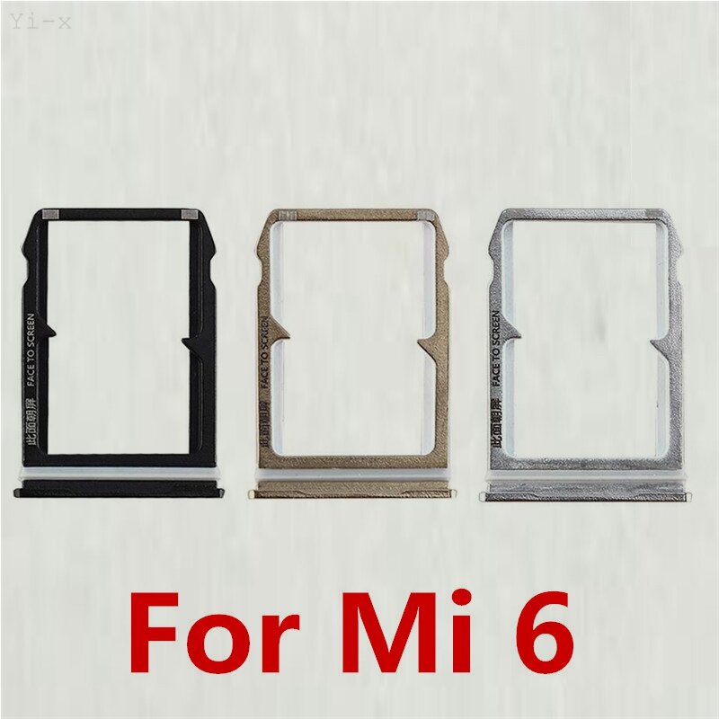1PCS SIM Card Tray Holder Slot For Xiaomi 6 mi6 MI 6 SIM Holder Slot Container Adapter