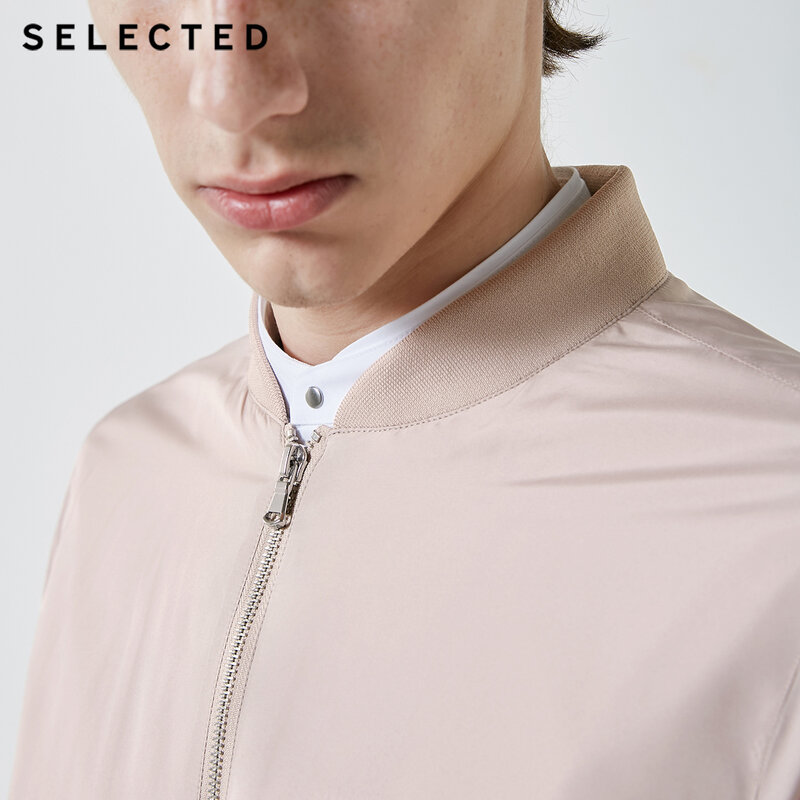 Casaco de outono masculino selecionado roupas de cor pura jaqueta de gola de beisebol s | 419121517