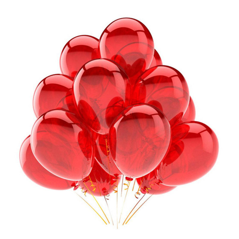 Латексные воздушные шары, серебристые, синие, красные, золотистые, черные, розовые, украшения для дня рождения, 20 шт., воздушный шар на подарок