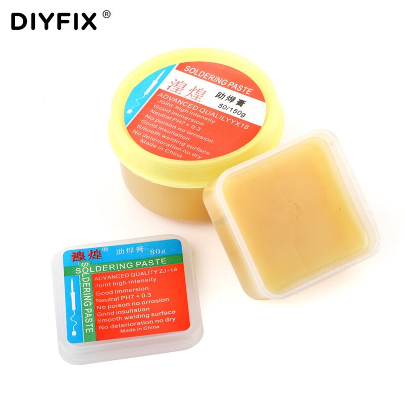 DIYFIX-pasta amarilla para soldar, pasta de soldadura, fundente PCB, piezas IC, herramienta de Gel de soldadura para metalúrgica, colofonia libre