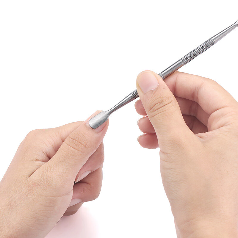 Nail Art zestaw narzędzi złuszczających pilnik do paznokci nożyczki do skórek narzędzie łyżka Pusher Remover Cutter Clipper trymer nożyczki narzędzie do Manicure