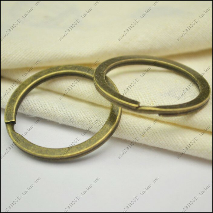 100pcs DIY Key Ring Metal Vintage Bronze Nickel Split Key chain Keyring 20mm 25mm 28mm 30mm 32mm 35mm Connectors