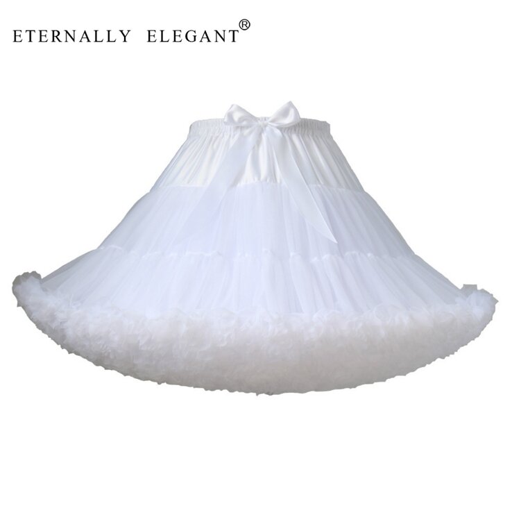 HOT Petticoats Lolita Cosplay Bridal Crinoline Lady Girls Underskirt for Party White Black Ballet Dance Skirt Tutu