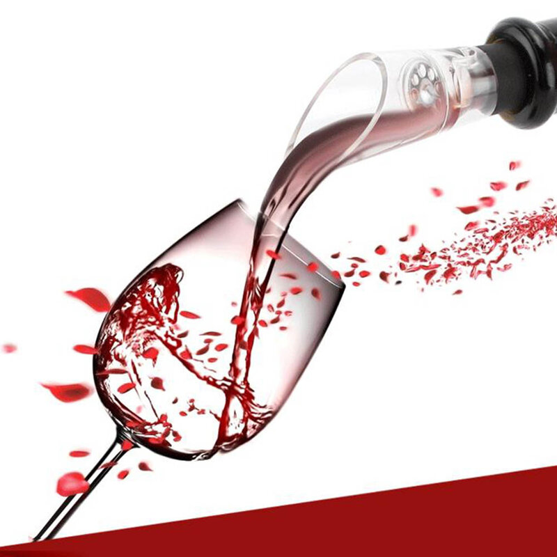 Xiaomi Mijia vertedor rojo aireador de vino y vertedor rápido jarra vierte caño de tapón de botella Mini vino vertedor Aeraator casa bares conjunto