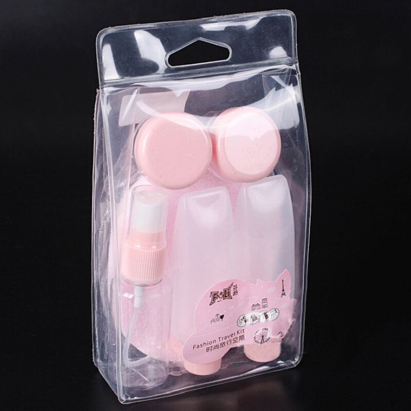 Empty Portable Travel Bottle Set Refillable Spray Bottles Plastic Lotion Container Home Travel Makeup Refill Bottles