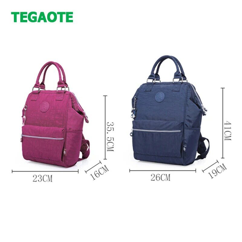 TEGAOTE Fashion Women Backpack High Quality Youth Nylon School Backpacks for Teenage Girls Female Travel Laptop Bagpack Mochila