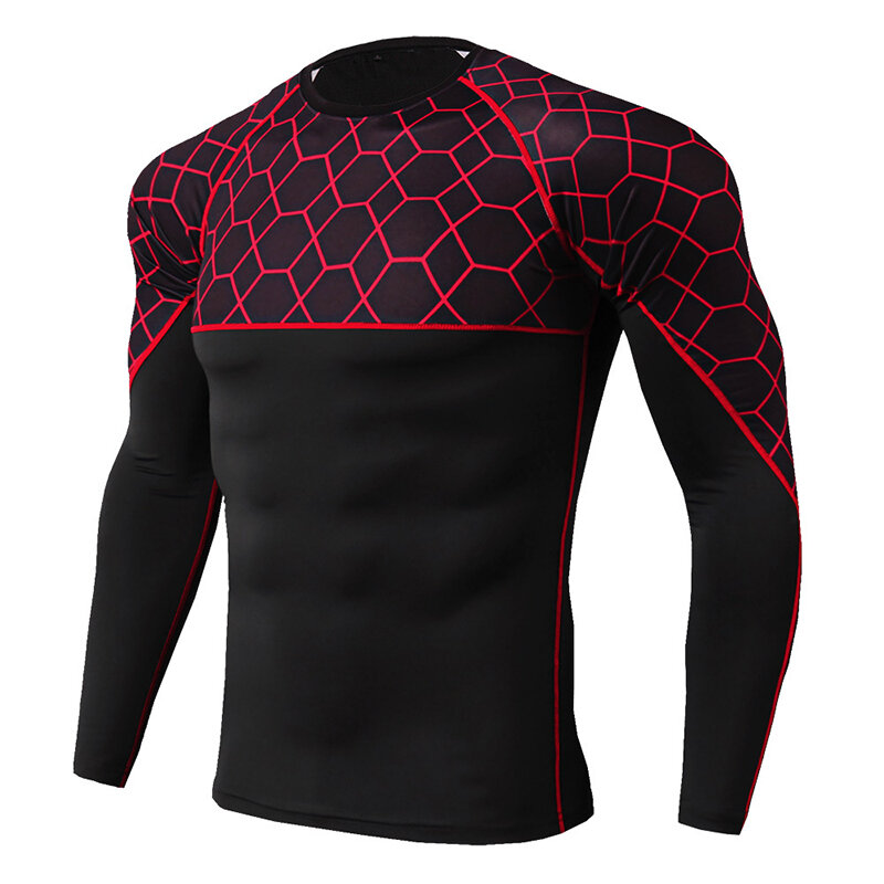 Ropa Interior térmica para Hombre, Camiseta deportiva ajustada, Ropa Interior de secado rápido