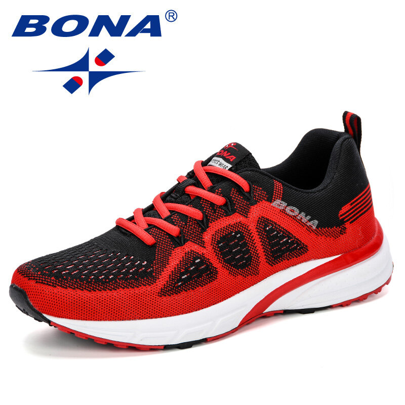 BONA-Zapatillas deportivas de malla para hombre y mujer, zapatos deportivos de zapatillas de entrenamiento ligeras, para correr, para exteriores