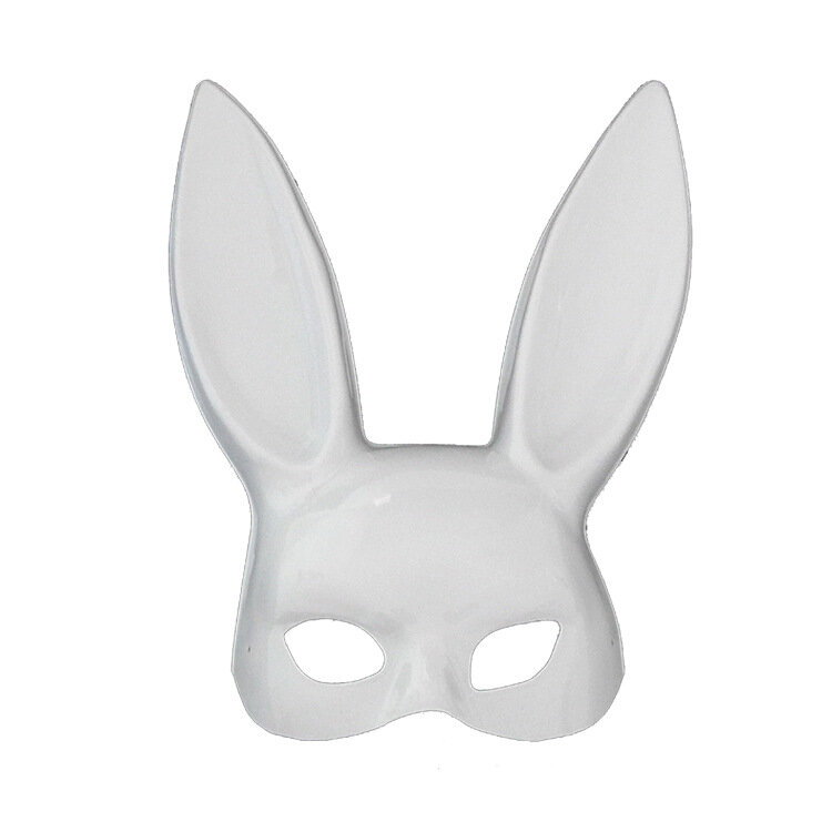Костюмы на Хэллоуин для женщин и девочек, сексуальная маска с кроличьими ушами, черный костюм, маска для связывания с длинными ушами кролика, танцевальный маскарадный масок