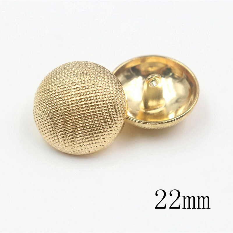 18mm 22mm 25mm 10 sztuk/partia metalowe guziki na ubrania sweter płaszcz dekoracji koszula złote guziki akcesoria DIY JS-0128