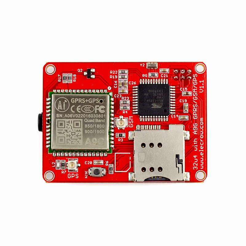 Elecrow ATMEGA 32u4 A9G модуль GPRS GSM плата GPS четырехдиапазонный 3 интерфейса GPRS набор «сделай сам» GPS датчик беспроводные интегрированные модули IOT