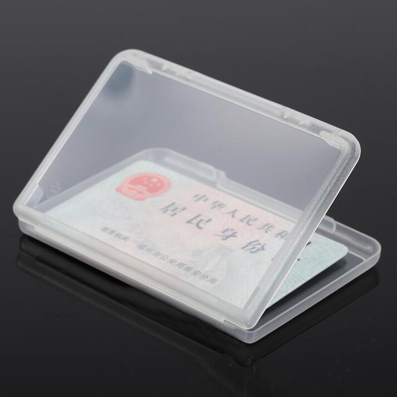 Cajas de plástico transparente para almacenamiento de joyas, contenedores cuadrados pequeños y portátiles de 9,5x6,4x1cm, 1 unidad
