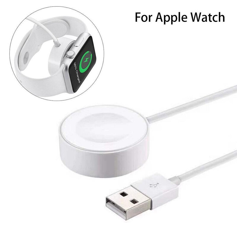 Magnético inalámbrico cargador para Apple Watch 1/2/3/4 cargador Qi adaptador de carga inalámbrico para el -Watch serie 1/2/3/4/USB Cable Dock