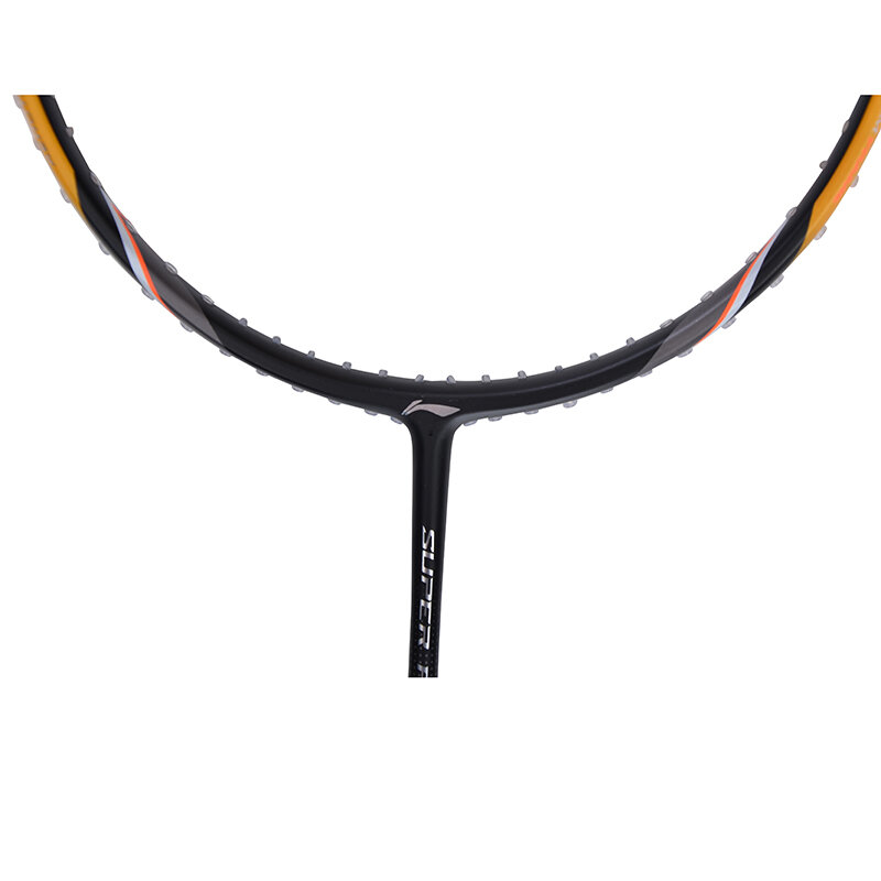 Li-ning super força 27 raquete de badminton única raquete de fibra de carbono li ning de alta elasticidade magro eixo forro raquetes aypm222 zyf210