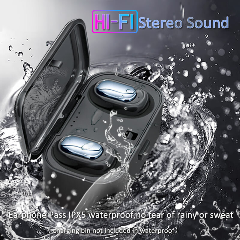 TWS bezprzewodowe słuchawki Bluetooth 9D super bass dźwięk Stereo HIFI z redukcją szumów Mic Mi słuchawki zestaw głośnomówiący muzyka słuchawki douszne pk HBQ