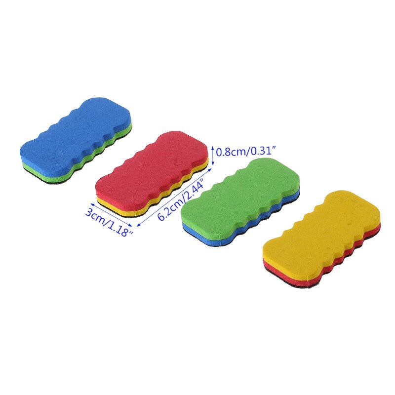 Colorful Whiteboard Eraser For Dry Board Multi Color Office School Supply