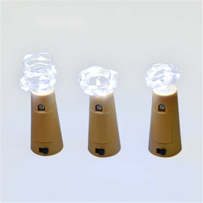 2M 20LEDs มินิ LED LED String ไฟ Micro โคมไฟกันน้ำในร่มสำหรับตกแต่งบ้านคริสต์มาสหัตถกรรมแก้ว