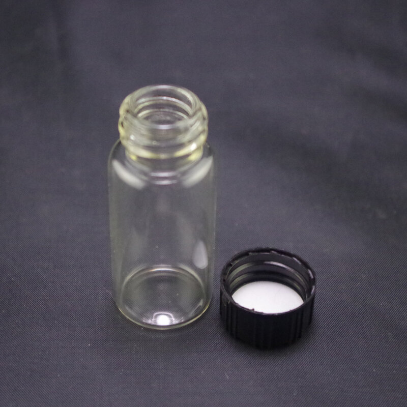 10ml garrafa de amostra tampa parafuso de vidro transparente 22*52mm