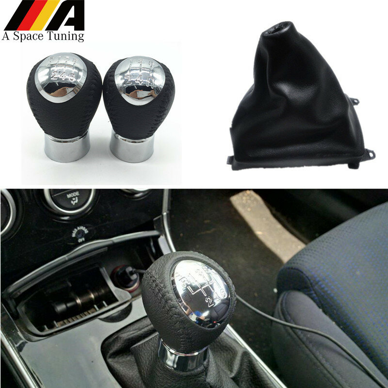 Аксессуары для стайлинга автомобиля, 5/6 скоростей, рукоятка для рычага переключения передач, защитный чехол на багажник для Mazda 6 M6 2002-2007