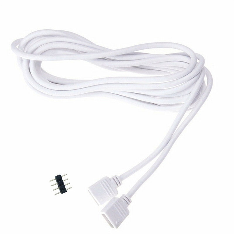 Câble d'extension de connecteur de bande LED RVB, fil de UL, éclairage, 4 broches, 5050, 3528, 5050, 3528