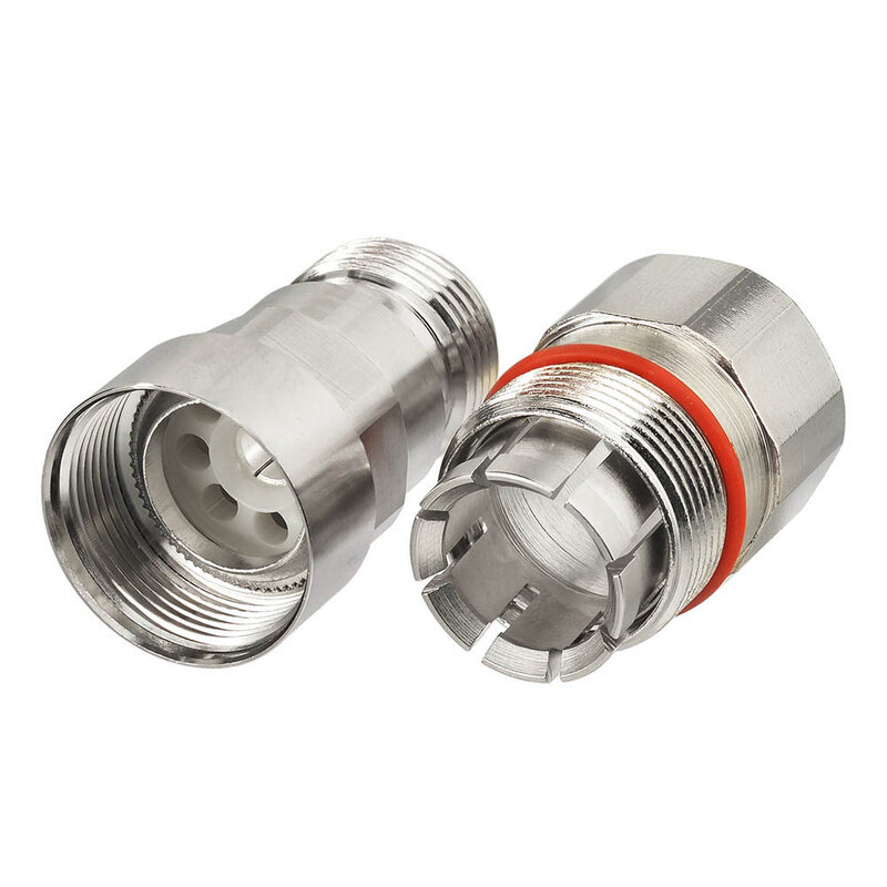 Superbat N Clamp Female Coaxial Connector for Corrugated Copper 1/2" Cable Straight