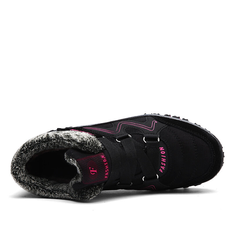 STS marque 2020 nouveau hiver bottines femmes bottes de neige chaud en peluche plate-forme botte caoutchouc bottes de travail baskets pour femmes chaussures Safet