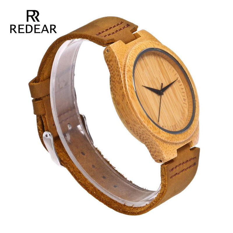 Free shipping Fashion Wooden Lovers' Watch With No Logo For Men Or Women Leather Watches Best Gift for Valentine's Day
